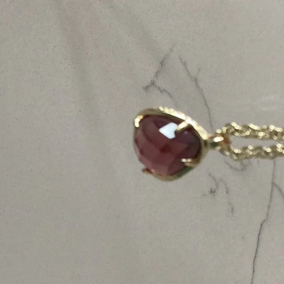 Kendra Scott Kiri Necklace in Gold Amethyst - Picture 7 of 10
